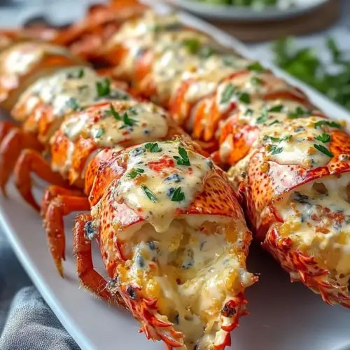 Hummer-Scampi aus der Heißluftfritteuse mit Blauschimmelkäse